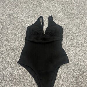Kids Black One Piece Swimsuit